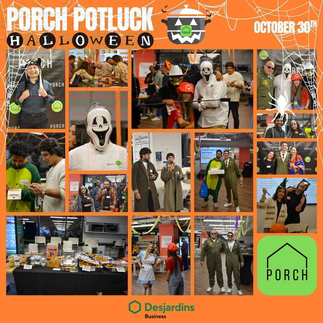 PORCH Halloween Potluck Collage